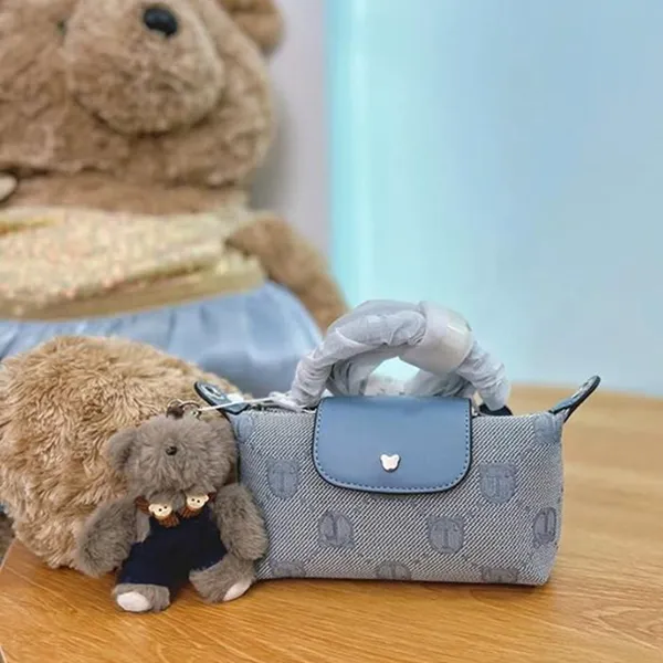 Túi Xách Tay Nữ Guoo Bear GU1172 Màu Xanh Dương Size S