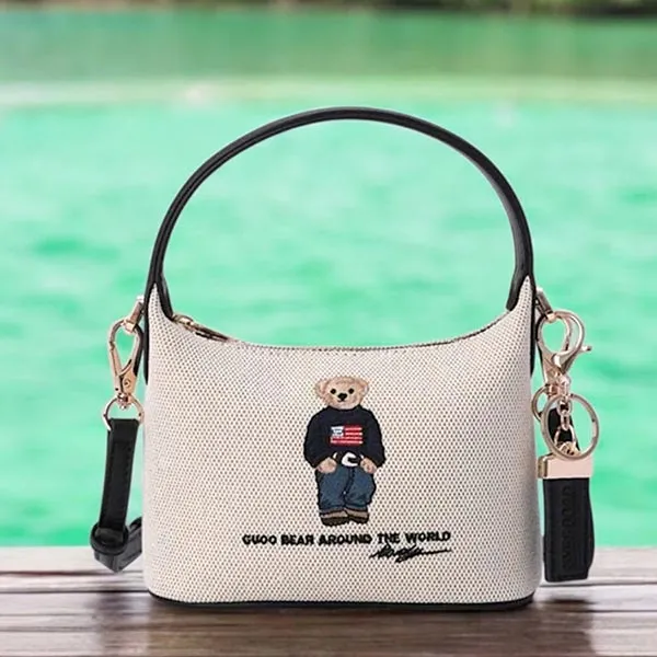 Túi Xách Tay Nữ Guoo Bear GU1076-30040 Màu Be