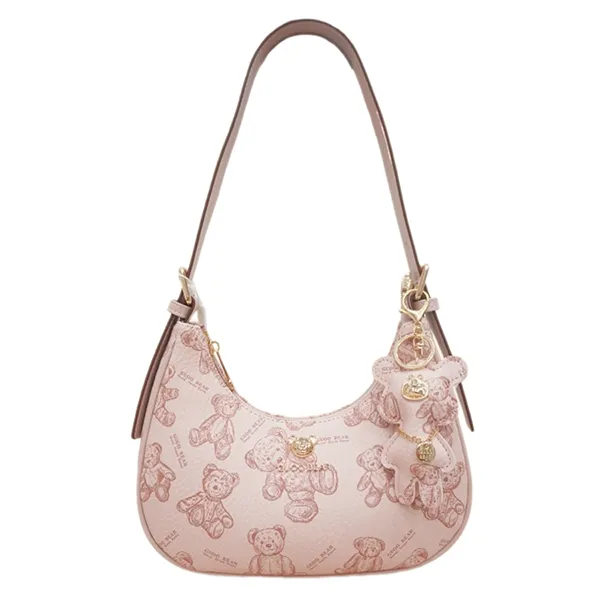 Túi Xách Tay Nữ TTWN BEAR GU8023 Màu Hồng Pastel