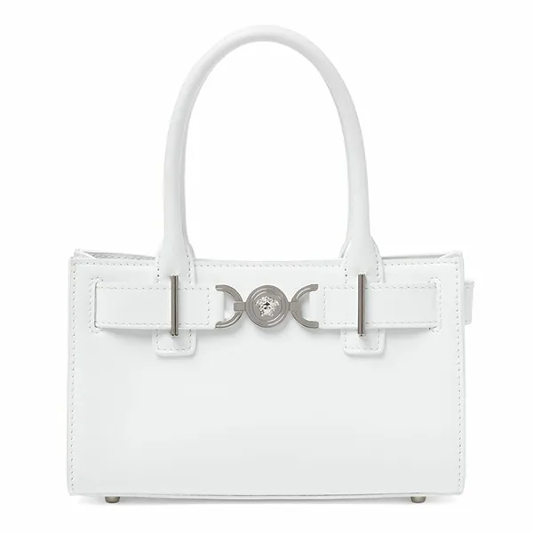 Túi Xách Tay Nữ Versace Small Medusa '95 Leather Bag Màu Trắng