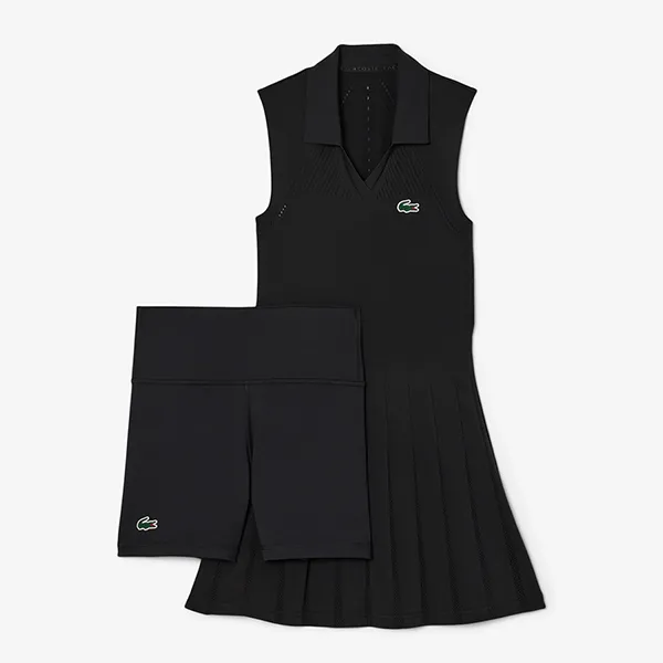 Váy Thể Thao Lacoste Stretch Tennis Dress And Shorts EF0615 51 C31 Màu Đen Size 34/36