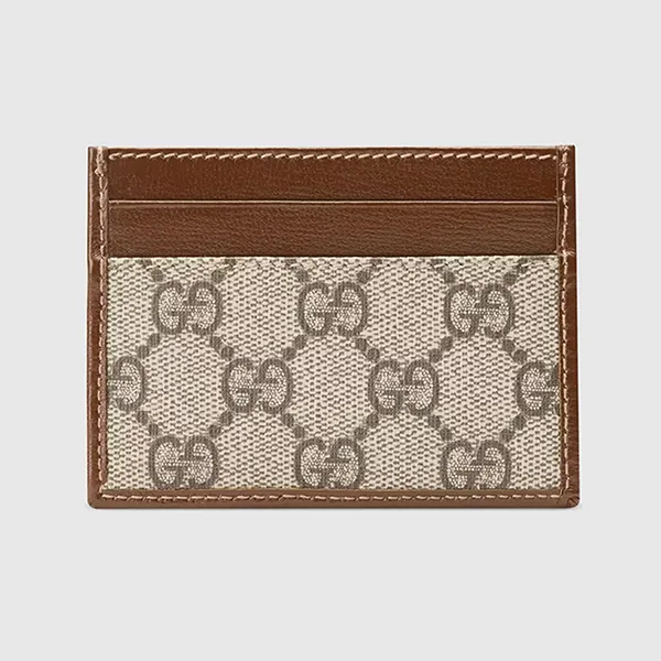 Ví Đựng Thẻ Gucci Card Case Interlocking G ‘Beige’ 673002-92TCG-8563 Màu Nâu Be