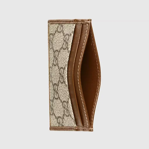 Ví Đựng Thẻ Gucci Card Case Interlocking G ‘Beige’ 673002-92TCG-8563 Màu Nâu Be