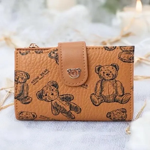 Ví Nữ Guoo Bear GO-2040-3920 Màu Nâu Size M