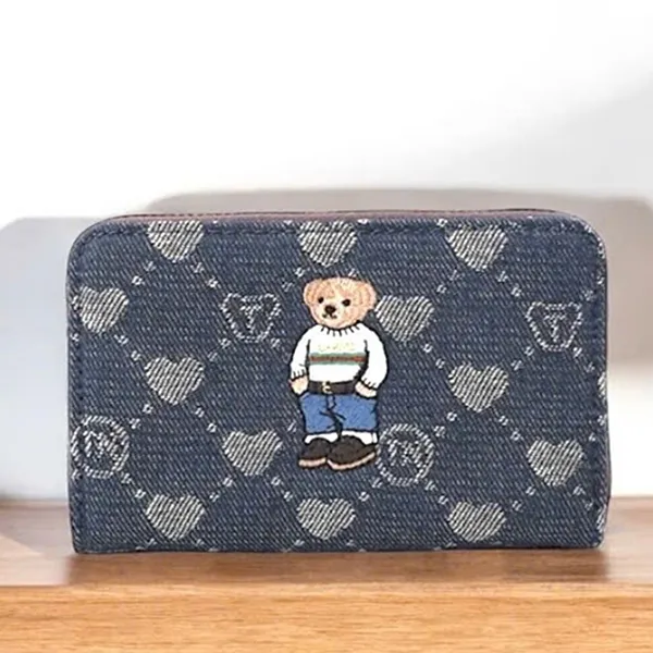 Ví Nữ Guoo Bear TT2301 - GO2041 Màu Xanh Denim Size M