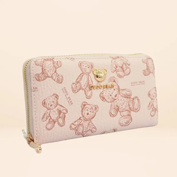 Ví Nữ Guoo Bear TT2304 - GO2017 GB L Màu Hồng