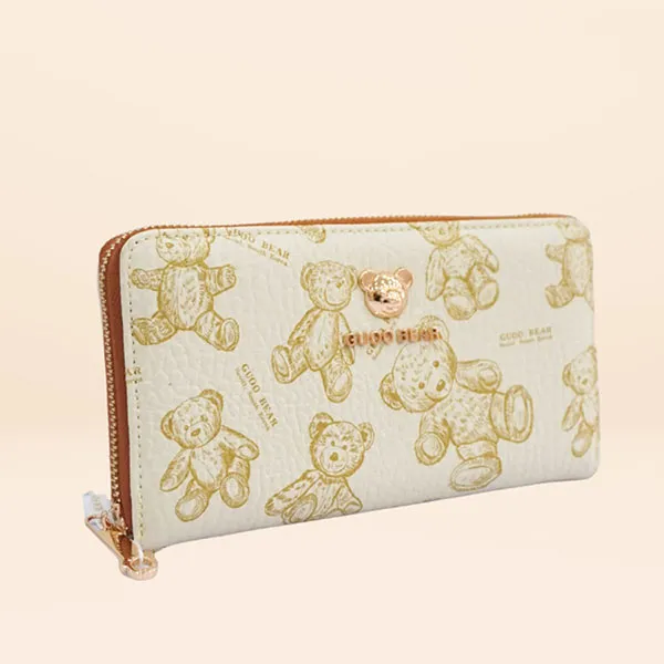 Ví Nữ Guoo Bear TT2304 - GO2017 GB L Màu Trắng