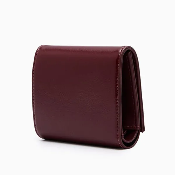 Ví Nữ Lyn Thunder Flap Wallet - Dark Red LL25FWS017 Màu Đỏ Đậm