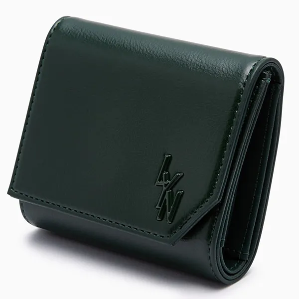 Ví Nữ Lyn Thunder Flap Wallet On Chain - Dark Green LL25FWS017 Màu Xanh Green