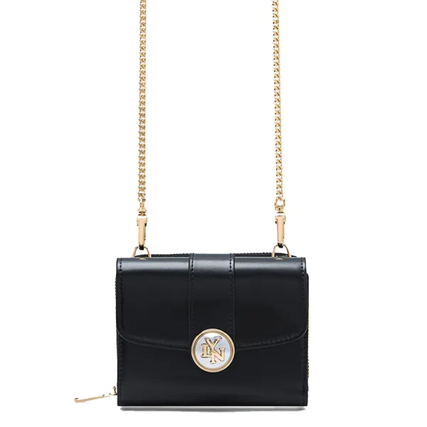 Ví Nữ Lyn Venus Short Wallet On Chain - Black L25FWWB010 Màu Đen