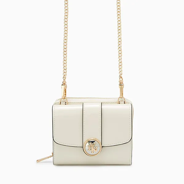 Ví Nữ Lyn Venus Short Wallet On Chain - Ivory L25FWWB010 Màu Trắng Kem