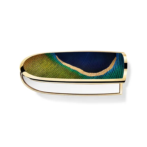 Vỏ Son Guerlain Rouge G The Peacock Case Màu Xanh