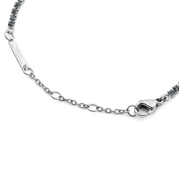 Vòng Đeo Tay Nữ Daniel Wellington Preciosa DW00401108 Classic Tennis Bracelet Nightfall Màu Bạc Xám