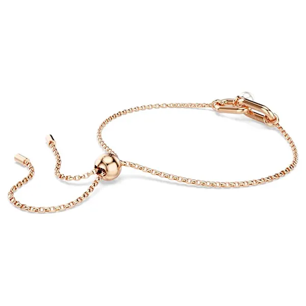 Vòng Đeo Tay Nữ Swarovski Constella Braceletcrystal Pearl, Round Cut, White, Rose Gold-Tone Plated 5728588 Màu Vàng Hồng