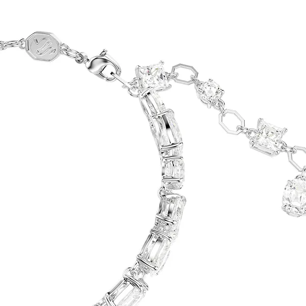 Vòng Đeo Tay Nữ Swarovski Mesmera Bracelet Mixed Cuts, White, Rhodium Plated 5669927 Màu Trắng