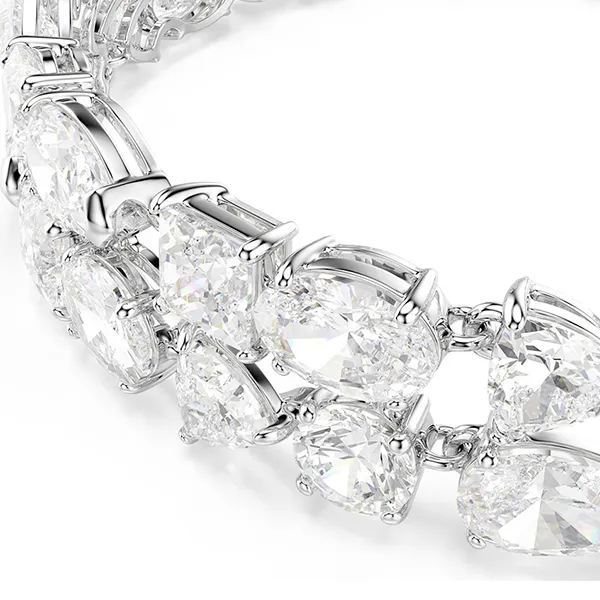 Vòng Đeo Tay Nữ Swarovski Mesmera Bracelet Mixed Cuts, White, Rhodium Plated 5669927 Màu Trắng