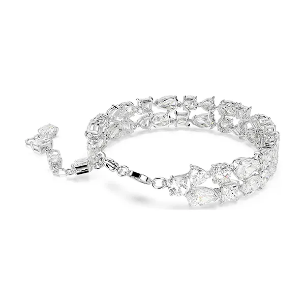 Vòng Đeo Tay Nữ Swarovski Mesmera Bracelet Mixed Cuts, White, Rhodium Plated 5669927 Màu Trắng
