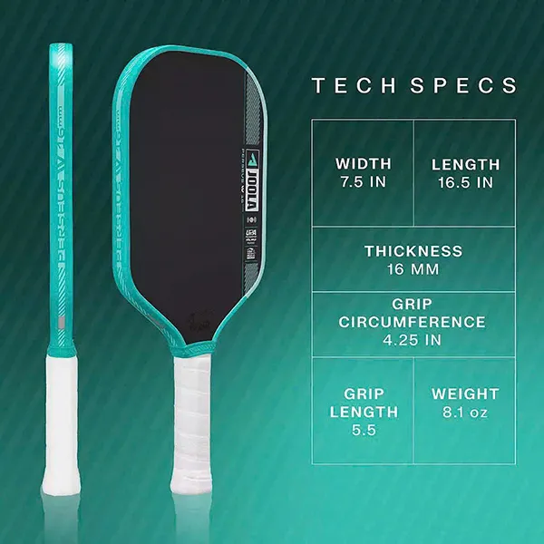 Vợt Pickleball Joola Perseus Pro IV 16mm Màu Xanh Đen