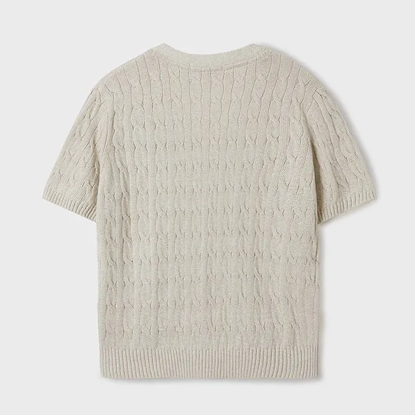 Áo Cardigan Nữ WHOAU Steve V-Neck Melange Cardigan WHCKF2521F Màu Be Kem