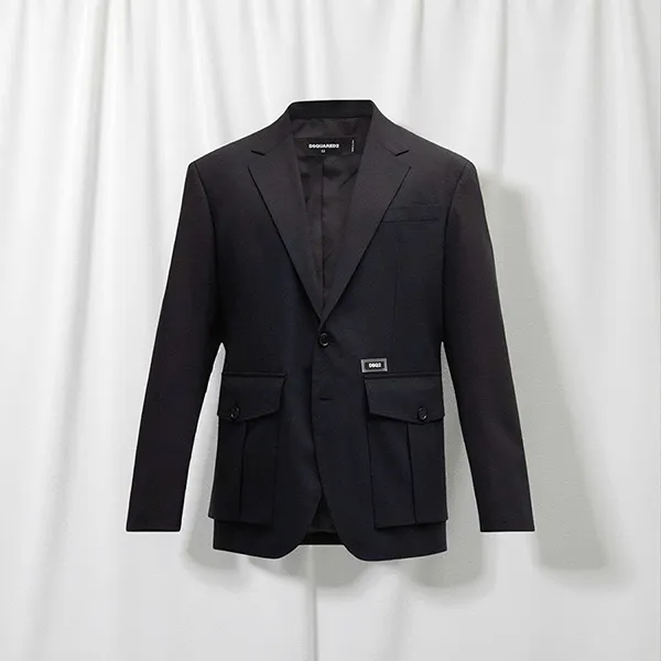 Áo Khoác Blazer Nam Dsquared2 S74BN1248 S40320 900 Màu Đen Size 44