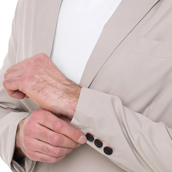 Áo Khoác Blazer Nam Guess Jeans M3YN15_WFKQ0_G1CA Màu Be Size S