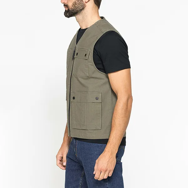 Áo Khoác Gile Nam Carrera Jeans 406T1196A_765 Màu Xanh Rêu Size M