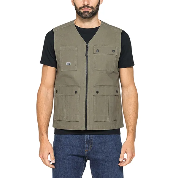 Áo Khoác Gile Nam Carrera Jeans 406T1196A_765 Màu Xanh Rêu Size M