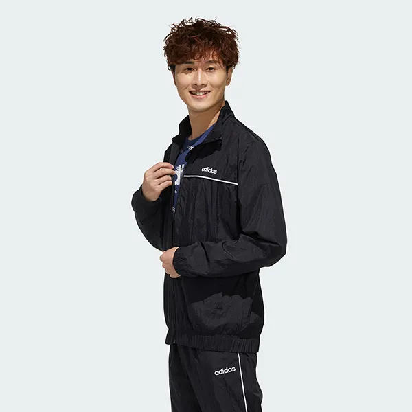 Áo Khoác Gió Nam Adidas Favorites Black FM6087 Màu Đen Size L