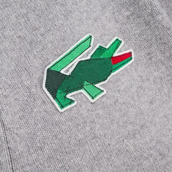 Áo Khoác Len Nam Lacoste Classic Fit V-Neck AH3053 W9D Màu Xám Size 4