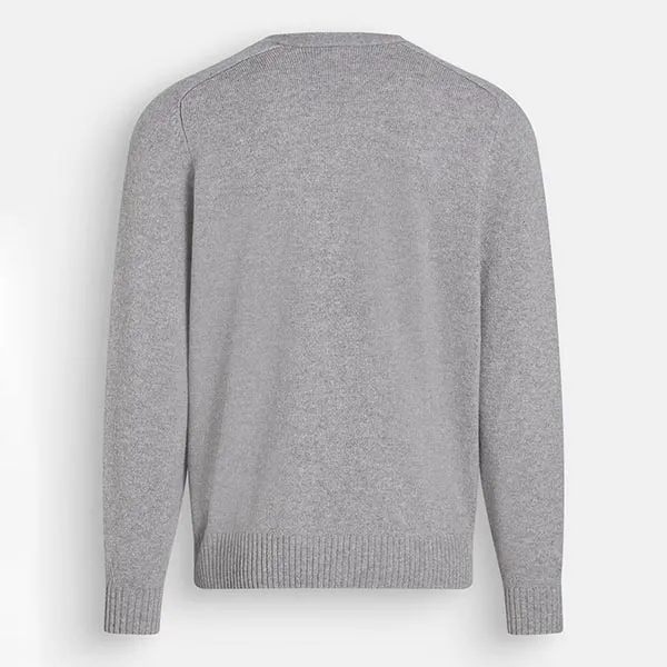 Áo Khoác Len Nam Lacoste Classic Fit V-Neck AH3053 W9D Màu Xám Size 4