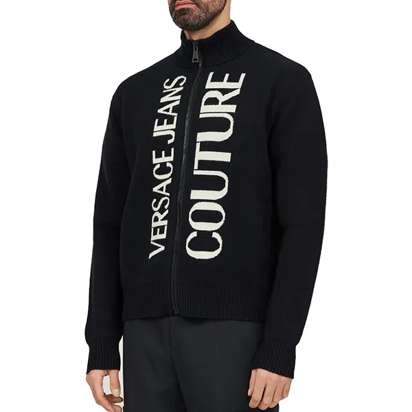 Áo Khoác Len Nam Versace 75GAFM12 Màu Đen Size S