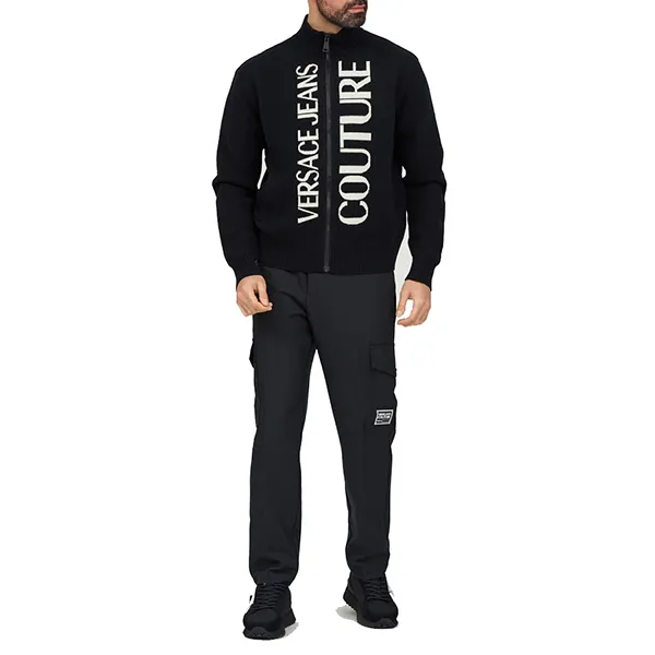 Áo Khoác Len Nam Versace 75GAFM12 Màu Đen Size S