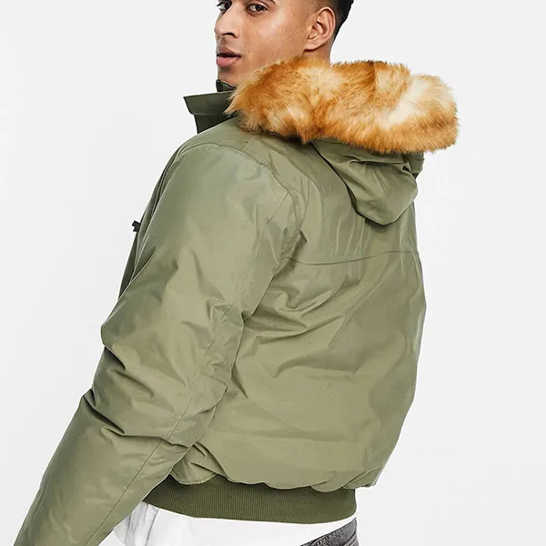 Áo Khoác Nam Lacoste Khaki Jacket With Hood Màu Khaki Size 50