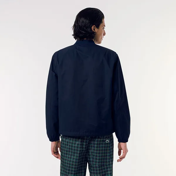 Áo Khoác Nam Lacoste Lightweight Bomber Jacket BH4731-166 Màu Xanh Navy