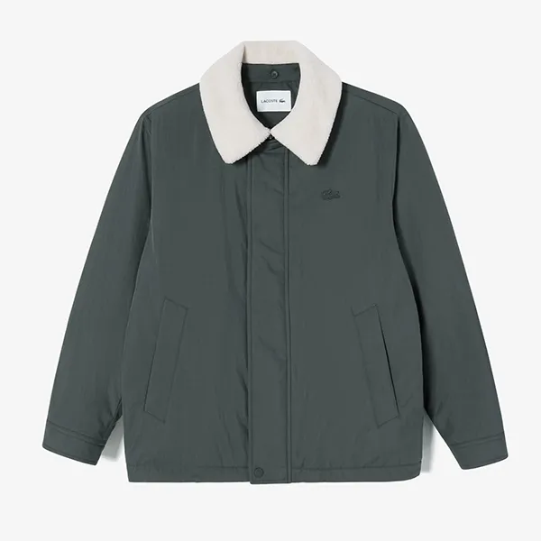 Áo Khoác Nam Lacoste Men's BH672E - 050 Grey Màu Xám Xanh Size 48