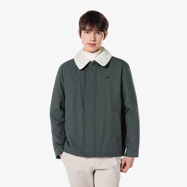 Áo Khoác Nam Lacoste Men's BH672E - 050 Grey Màu Xám Xanh Size 48