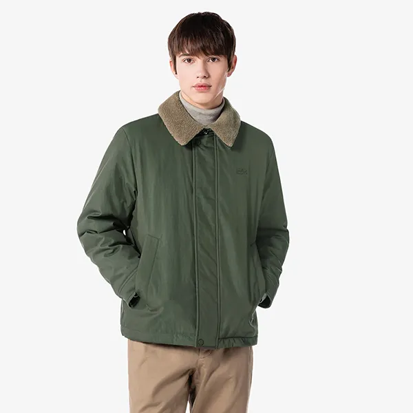 Áo Khoác Nam Lacoste Men's BH672E - BMY Green Màu Xanh Lá Size 48
