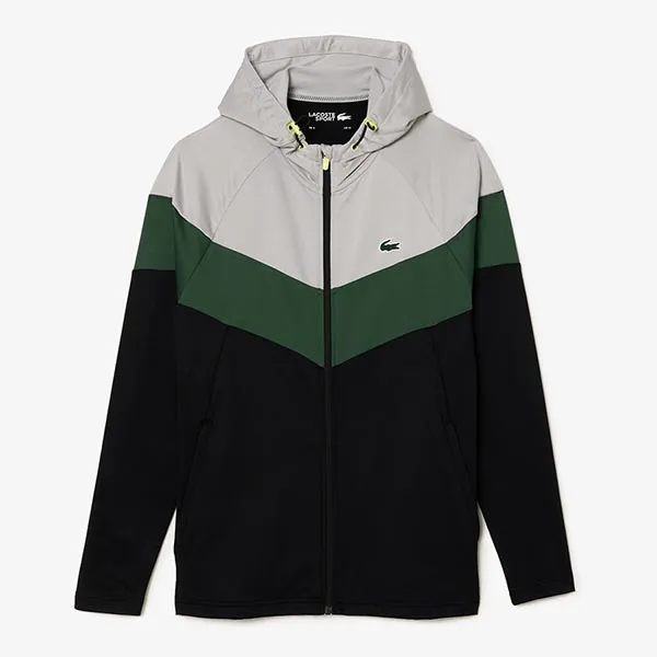 Áo Khoác Nam Lacoste Stretch Fabric Sport Sweatshirt SH1088 M4I Phối Màu Size 4