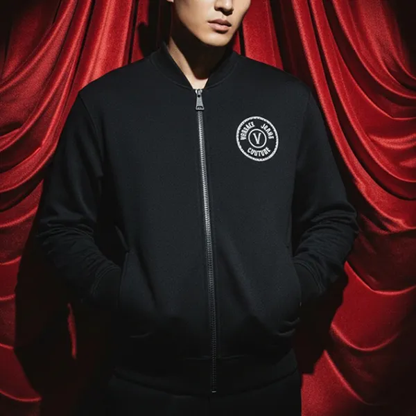 Áo Khoác Nam Versace 77GAIT04 CF00T 899 Màu Đen Size S