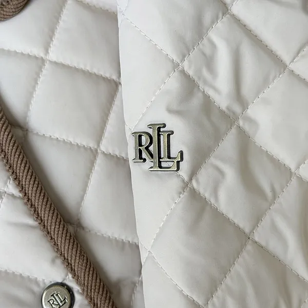 Áo Khoác Nữ Ralph Lauren Faux Sherpa Collar Quilted Coat In Cream Màu Trắng Size S