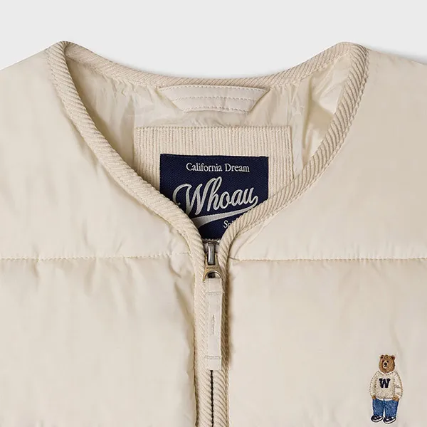 Áo Khoác WHOAU Light Padded Jacket WHJPF4911U Màu Ivory