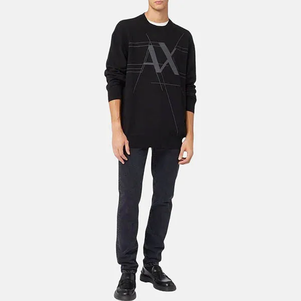 Áo Len Nam Armani Exchange 6RZM5A ZMU7Z 1200 Màu Đen Size S