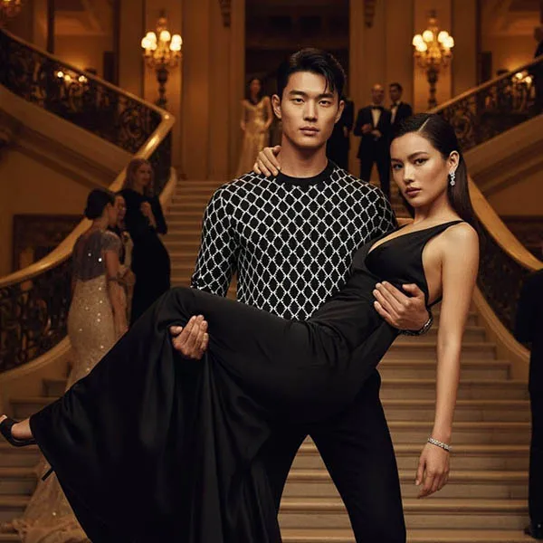 Áo Len Nam John Richmond UMA24028MA Màu Đen Họa Tiết Size S