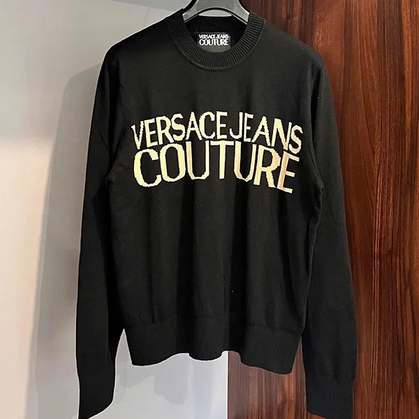 Áo Len Nam Versace7 7GAFM01 CMH80 Black Màu Đen Size S
