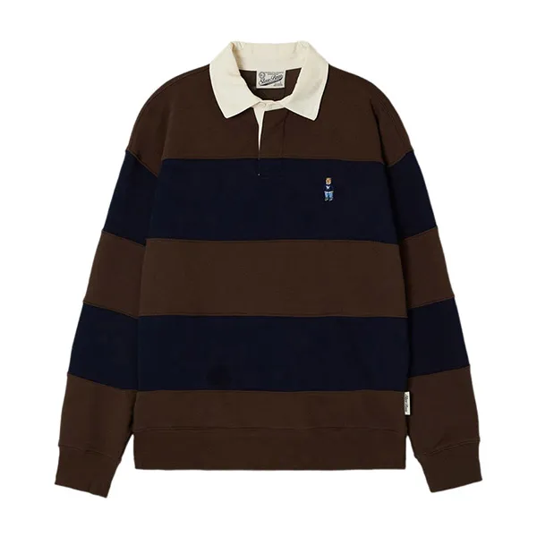 Áo Nỉ Sweater Nam WHOAU Steve Rugby WHMAF4951U Màu Nâu