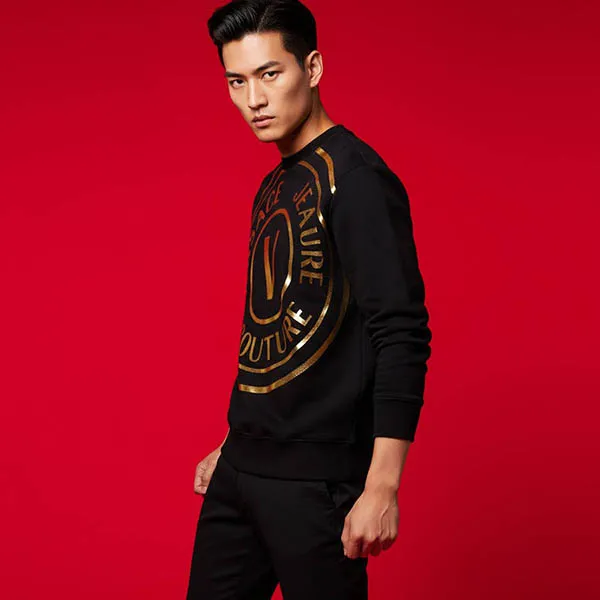 Áo Nỉ Versace Jeans Couture 72GAIT16 CF01O G89 Màu Đen Size S