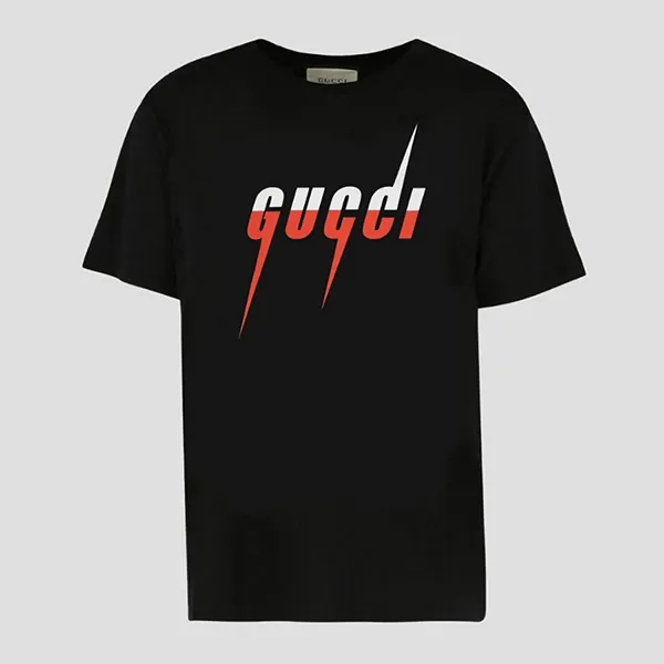 Áo Phông Nam Gucci Blade With Logo Print In Black TShirt 863044 XJAZY 1141 Màu Đen Size S