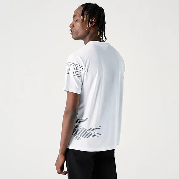 Áo Phông Nam Lacoste Men's Organic Cotton T-Shirt TH0242 42B Màu Trắng Size 5