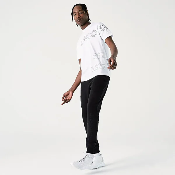 Áo Phông Nam Lacoste Men's Organic Cotton T-Shirt TH0242 42B Màu Trắng Size 5