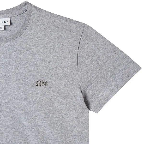 Áo Phông Nam Lacoste Men's T-Shirt TH0246 46G Màu Xám Size 3
